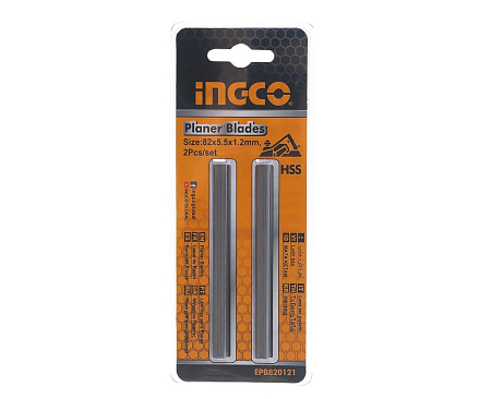 Нож для рубанка 82*5.5*1.2мм сталь HSS INGCO EPB820121 (2шт) для PL10508