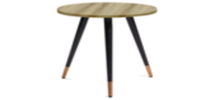 Стол Фокс Дуб мелфорд D=400мм, ПВХ, опора конус, металл