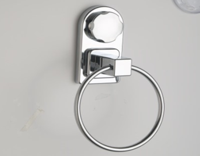 Держатель кольцо для полотенец ДП-1, без сверления, хром