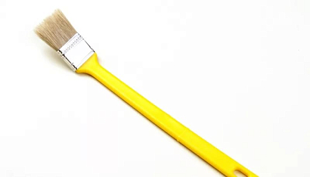 Кисть КФР (радиаторная) эксперт 35*10 желтая ручка (120)