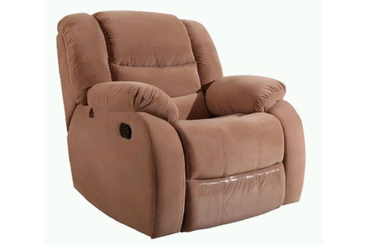 Кресло, мех. «глайдер» РИДБЕРГ (, Nabuk soft 4/Nabuk 4,0)-молочный шоколад