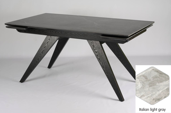 Стол Невада 1,4 1400*900+300+300(керамика) (Покрытие Italian light grey)