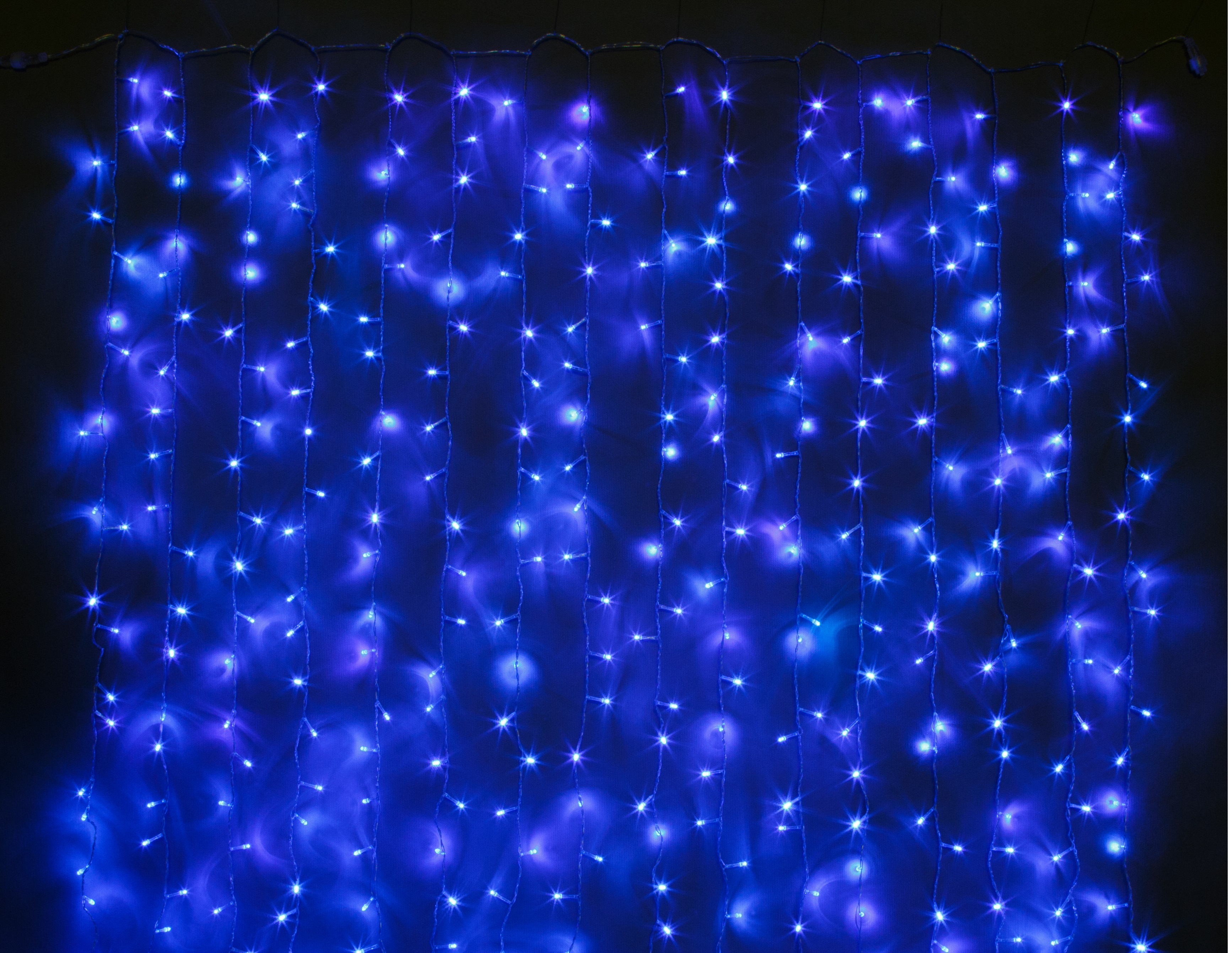 Гирлянда Занавес 544 син LED 1,5х2,2 м, соед (6)