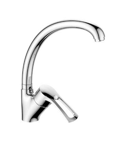 Смеситель Россинка для кухни T40-23 (40мм) хром поворотный излив высокий  (12)