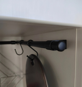 Рейлинг Trodos 800мм D16 без крепежа, черный матовый