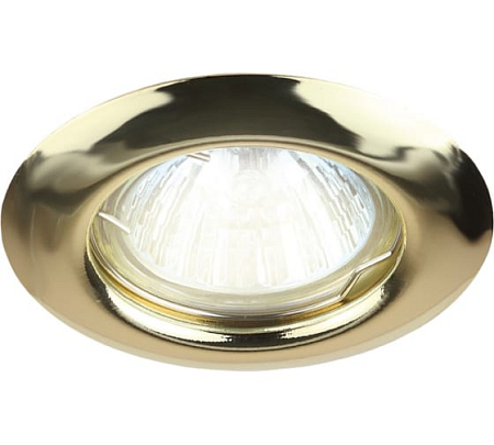 Светильник встраиваемый под лампу MR16 золото выпуклый (SBL-08GD-MR16)/100(__)