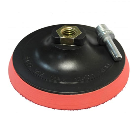 Тарелка опор. Bohrer 100мм на липучке для кругов гибких алмазных "черепашек" (для УШМ и дрели) (25)