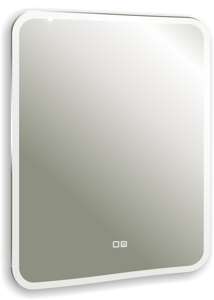 Зеркало "Стив" 600х800 - 2 (Фронтальная подсветка, сенсорный выключатель, подогрев)