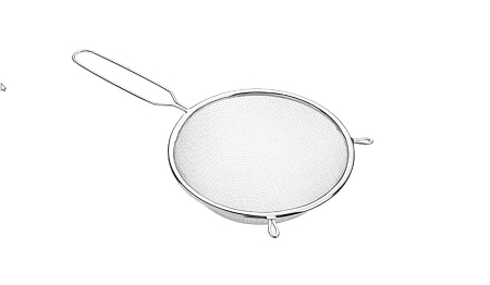 Сито с ободом и ручкой 16см VETTA