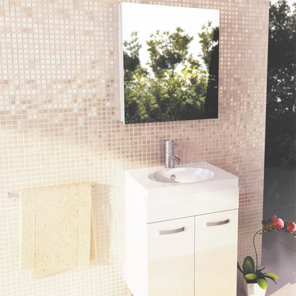 Зеркало-шкаф "Диана-60" белый (1)