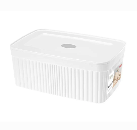 Лоток универс. 230*150*90мм 2,5л Velvet с/кр св.белый (12) 