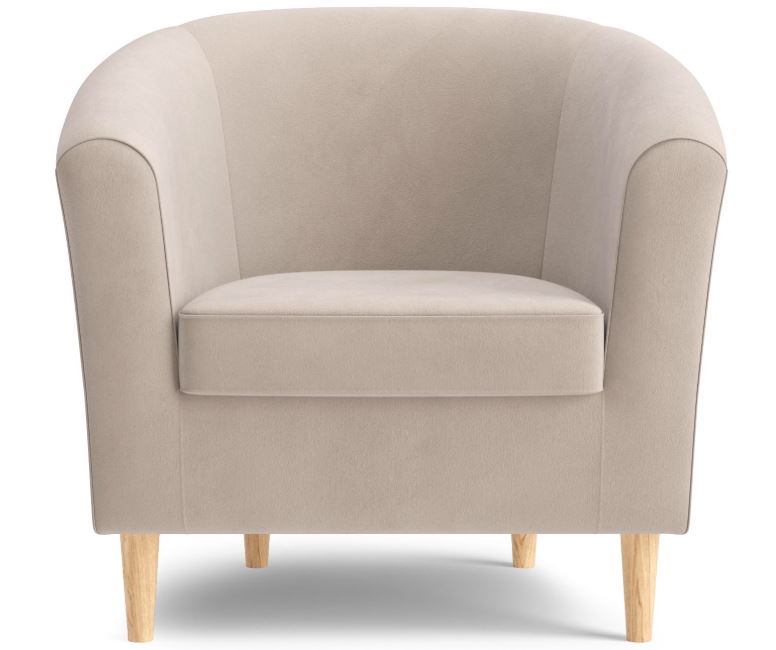 Кресло ВЕСТА тк. Bravo Бежевый (Natural), опоры светлые 