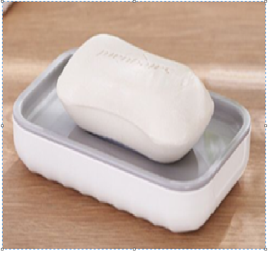 Мыльница белая пластик