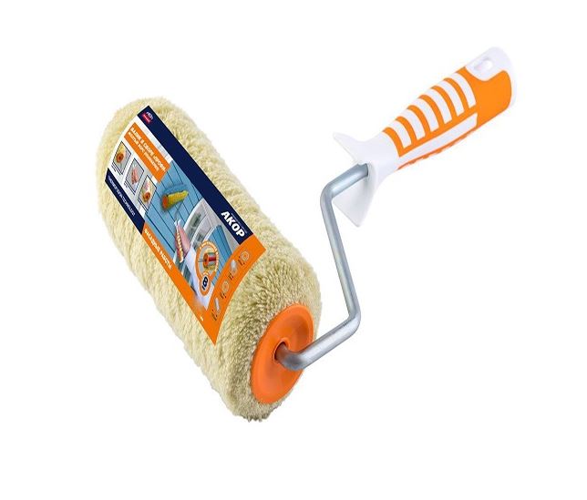 Валик с ручкой "ПРОФИ" АКОР 240мм, (полиакрил) желтый ворс