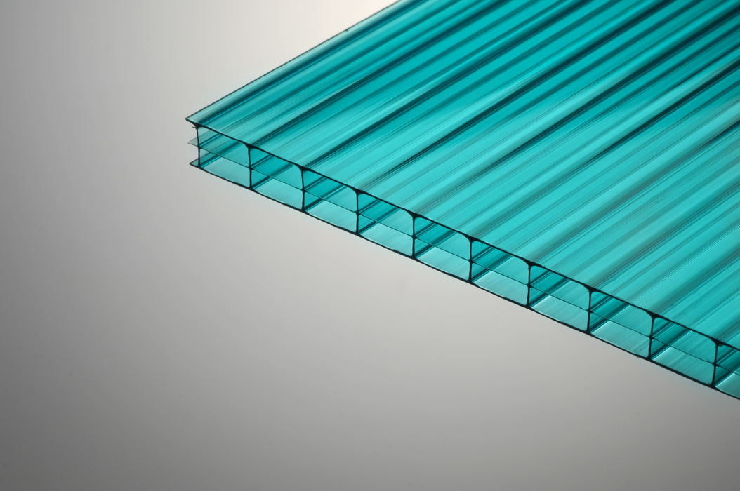 Поликарбонат 4 мм Ultra/SOTEX Colour Эко Бирюза 2,1х6 м