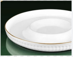 Сервировочное блюдо "Ларен" отводка золотом