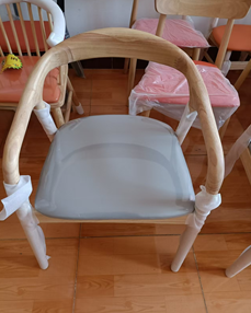 Стул деревянный со спинкой "Глэйс", серый