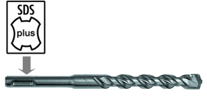 Бур SDS+ Ritter Eco 2-plus 6х100/160 (W-образная увелн. тв.сплав.напайка)(100)