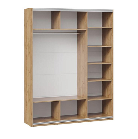 Каркас шкафа-купе Оскар 3х-дверного (1800) (Дуб Крафт Золотой)																				