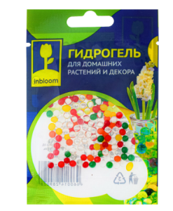 Гидрогель для домашних растений и декора "Шарики Разноцветные", полимерный материал INBLOOM