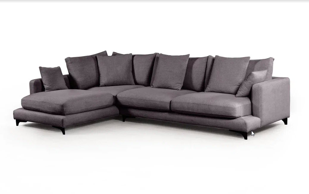 Диван Oscar угловой  maxi, правый(Shantal grey/серый)