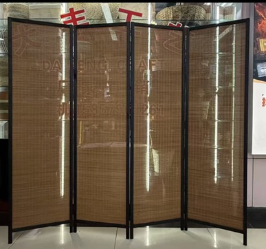 Ширма 4 двери "Бунгало" ротанг