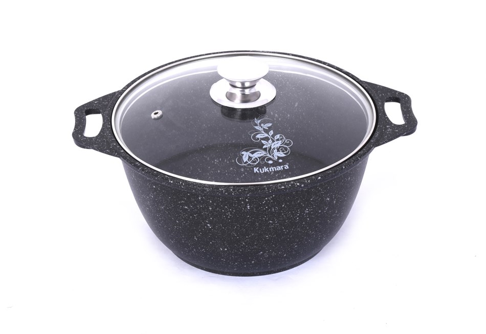 Кастрюля 2,0л Мрам. ст/кр а/п темный мрамор (3) кмт22а