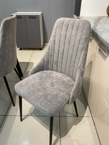 Стул Мексика Н Опера грей, каркас черный (аналог Десерт Грей)