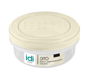 Контейнер д/продуктов "Asti" 0,5л круг. Светло-бежевый (26) 221100525/01