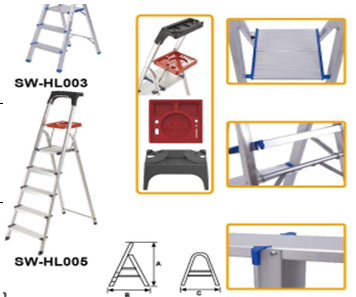 Стремянка Hight стальная, 4х-ступенчатая