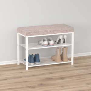 Банкетка "Торонто 23S" (TORONTO 23S banquet&shoes) (Белый)