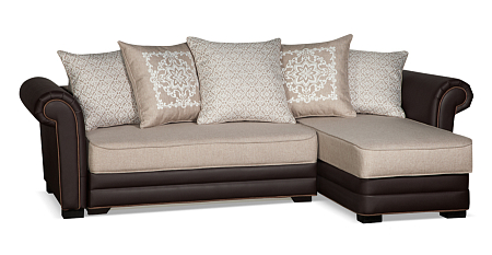 ГАМБУРГ (угол диван) Каркас: Texas Umber; Основа Подушки (5) VELUR-22