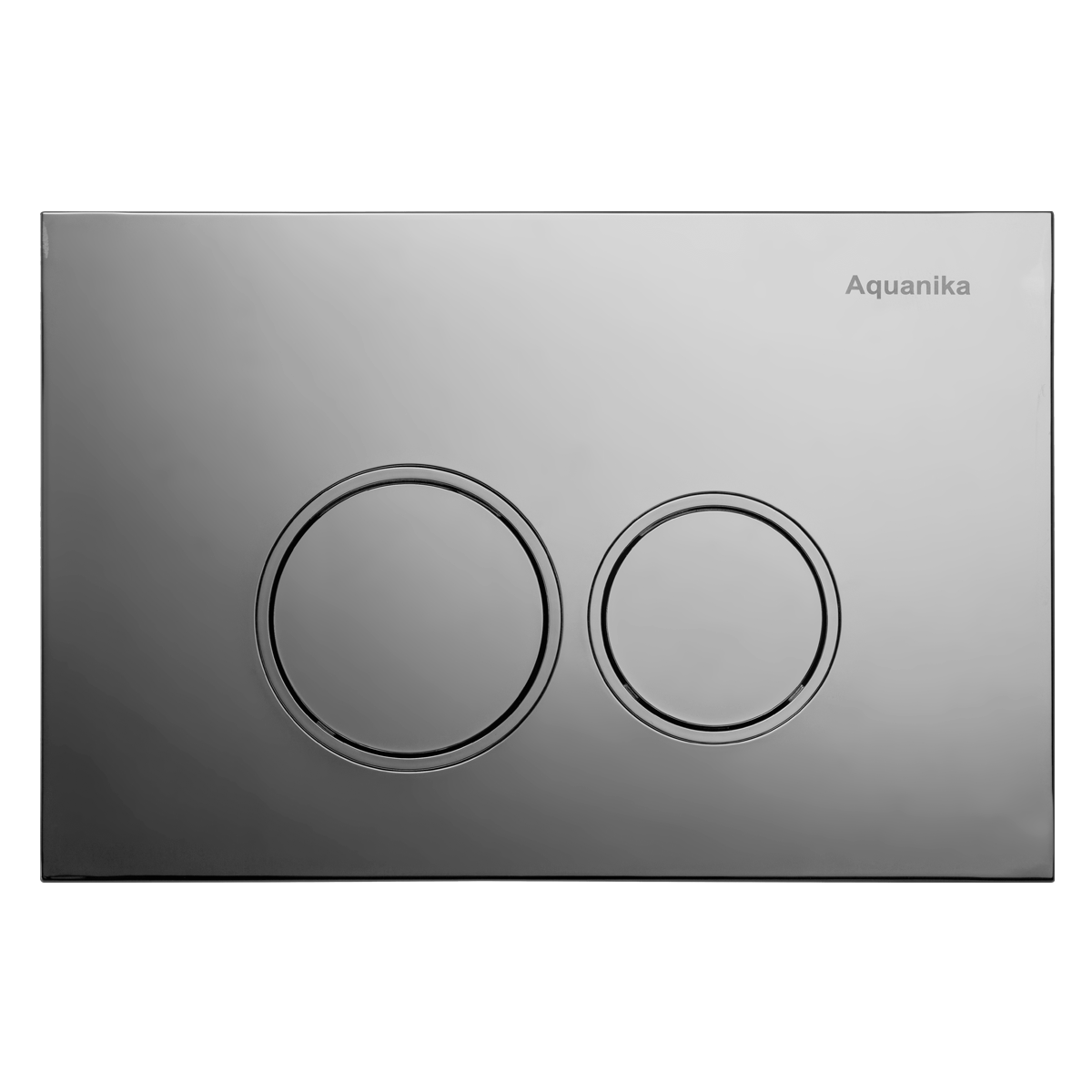 Смывная клавиша AQUANIKA BASIC 01.02.19 (два режима слива, механическое, хром/кольца хром)