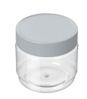 Банка д/сыпучих продуктов "Modena" 0,5л Серый (24) 221149135/03