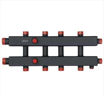 Гидравлический коллектор горизонтальный, 5 контуров(_1_)