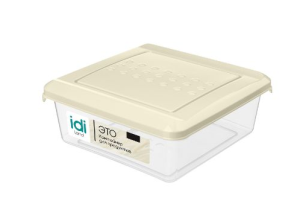 Контейнер д/продуктов "Asti" 0,5л квадр. Светло-бежевый (26) 221100325/01