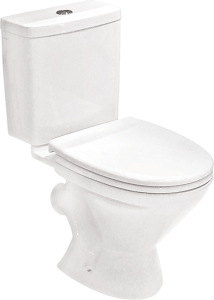 Унитаз компакт Santek Лига   косой выпуск, 2 - режима, сид. полипропилен (1/15)(_445_)