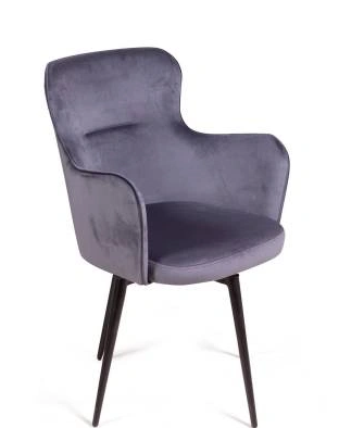 Стул поворотный 360 гр. "King"(Кинг), (Barkhat 27,Опора конус, цвет черный матовый)