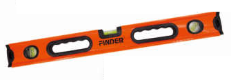 Уровень 100см, 3 глазка, FINDER PROFI, магнит, c прорезин рукоятками (30)