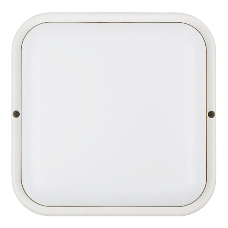Светильник светодиодный влагозащ. Квадрат. ULW-Q229 24W/6500K IP65 WHITE 190×190×37мм.