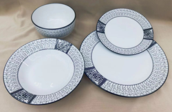 Набор столовый "Стихия" 24 предмета, на 6 персон, керамика