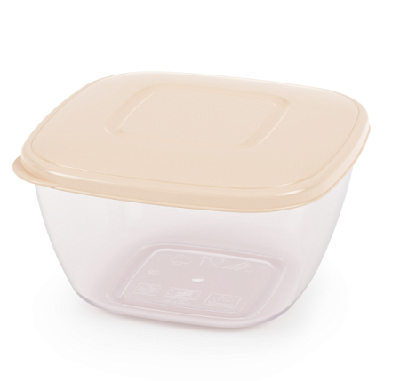 Емкость д/СВЧ 0,8л бежевый (24) М8788 Альтернатива