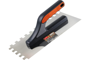 Гладилка DЕCOR, 3К, 280х130 мм, Нерж. зуб 8х8 мм; 0,7 мм (11/44)