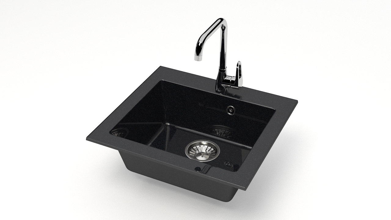 Мойка BERGG 480*440*160 Z35 Черная(_1_)