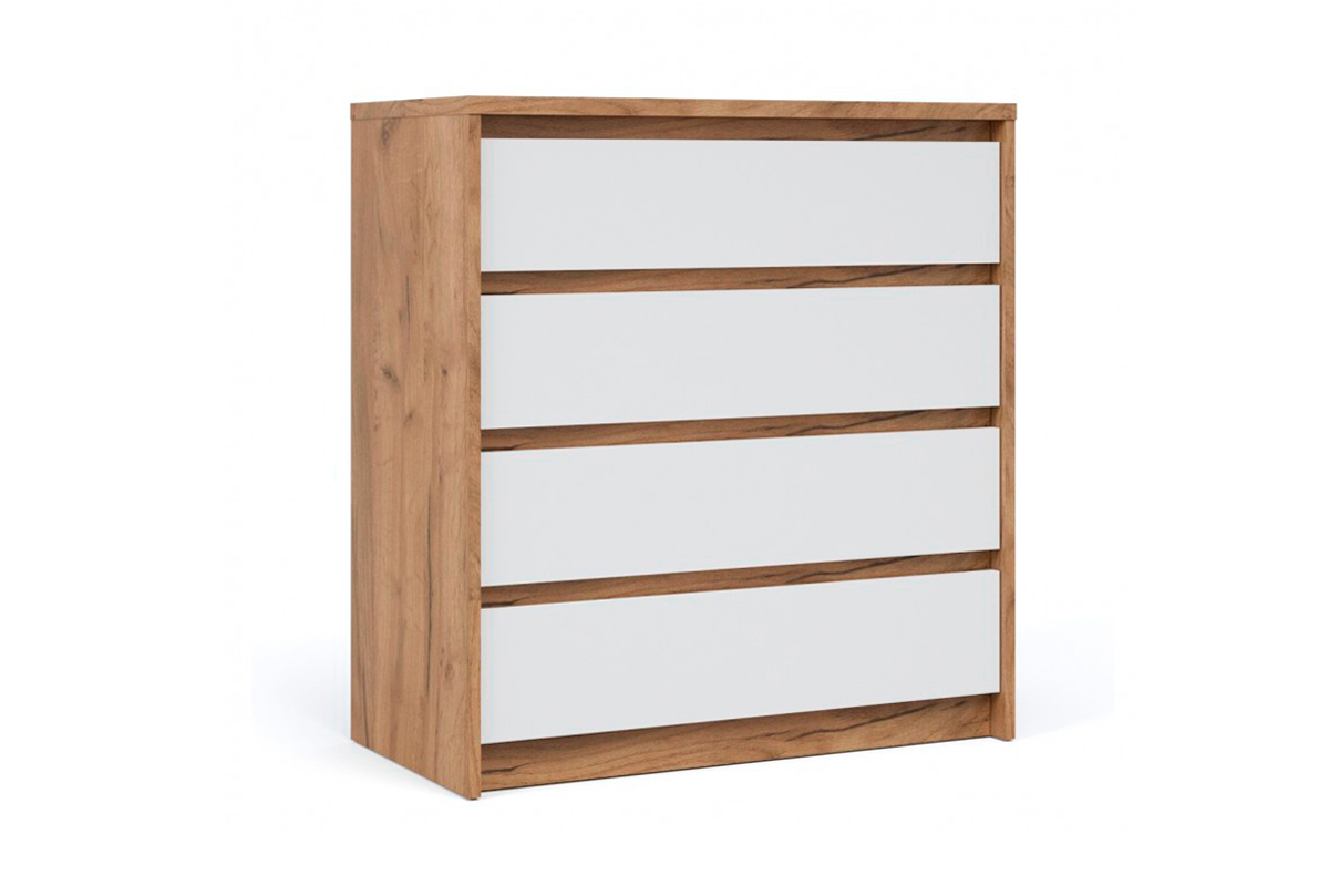 Комод Спальня Мишель (Дуб крафт золотой/Белый жемчуг)