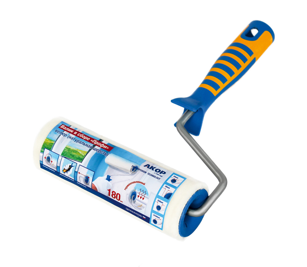 Валик  ПРОФИ 180 Велюр-шерсть АКОР (30)