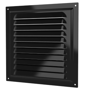Решетка вентиляционная МЭ сетка 200х200 окраш.сталь Black ERA (50)