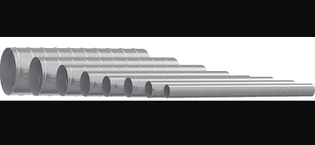 Воздуховод DG D100 L1,25м оцинк.сталь ERA PRO (20)