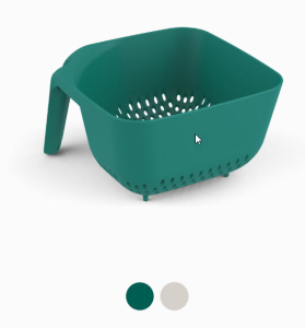 Дуршлаг Omni 210*210*125мм Опаловый зеленый (20)