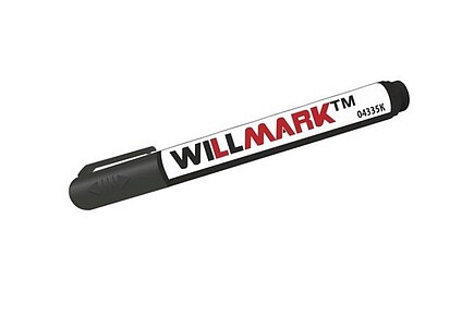 Маркер строительный двусторонний черный WILLMARK (100)